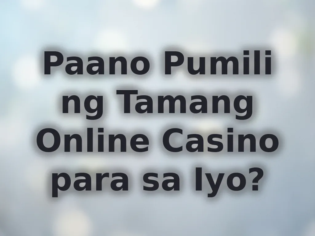 Pagpili ng platform